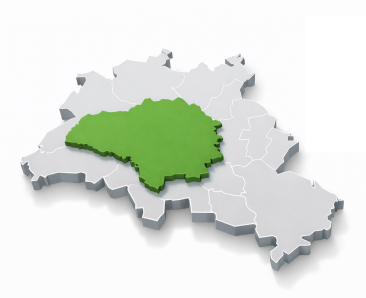 Berlin City West primary service area – selected Berlin districts